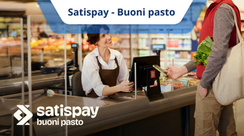 Paga con i buoni pasto Satispay