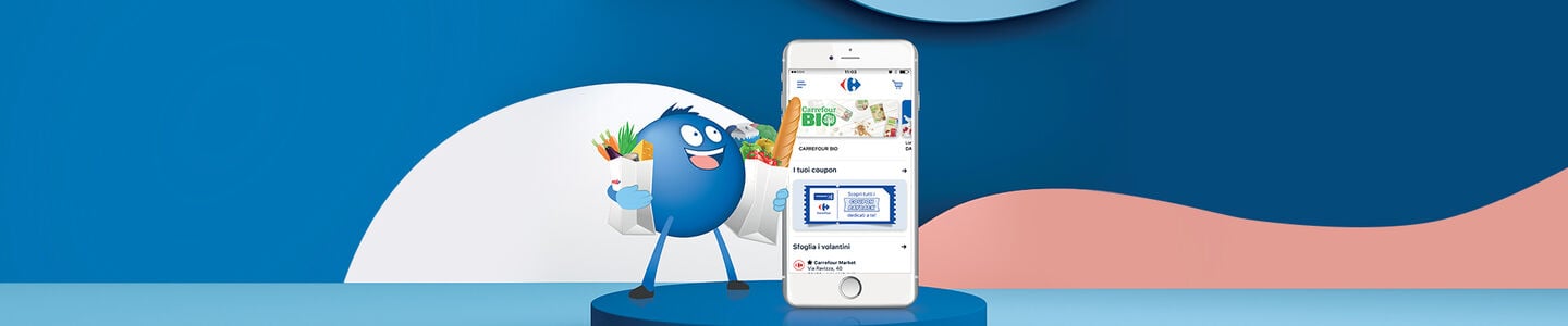 Una pioggia di coupon su App Carrefour