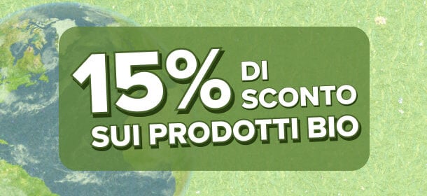Sconto Esclusivo sui prodotti biologici