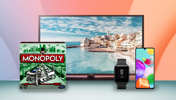 Un'ampia selezione di elettronica, casa e giocattoli