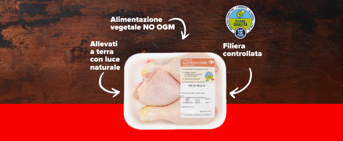 Fusi di pollo Filiera Qualit&agrave; Carrefour 