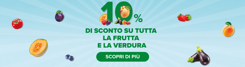 Sconto frutta e verdura 10%