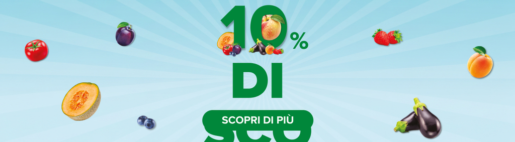Sconto frutta e verdura 10%