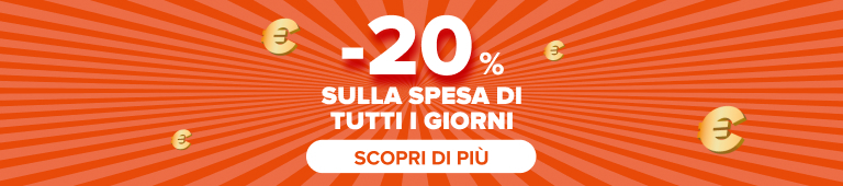 Promozione Sconto 20% sui prodotti Carrefour