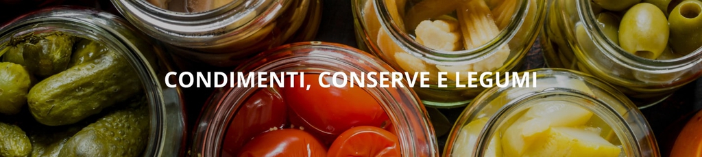 Condimenti conserve e legumi