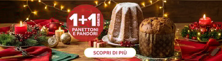 Promozione 1 + 1 Panettoni Pandori