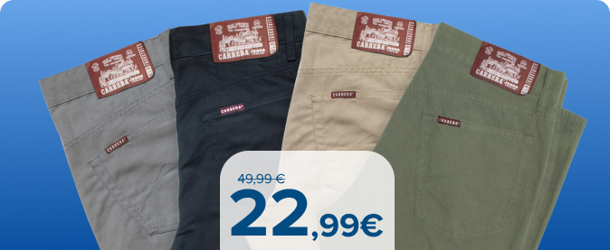 Pantaloni Carrera modelli assortiti
