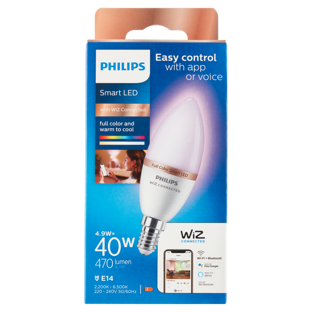 Philips Smart COLOR Candela Smerigliata 40W E14