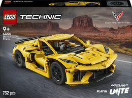 LEGO Technic 42205 Chevrolet Corvette Stingray - Modello di Auto per Bambini 9+ Fan delle Macchine Giocattolo con Funzioni