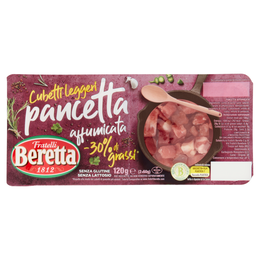 Fratelli Beretta Cubetti leggeri pancetta affumicata -30% di grassi* 2 x 60 g
