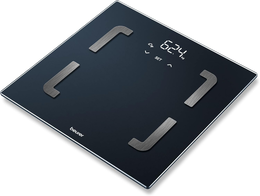Beurer BF 880 Bilancia diagnostica WIFI e Bluetooth digitale con app, determinazione e analisi dei valori corporei, misurazione della percentuale di grasso corporeo e muscolare, max 180 kg