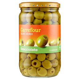 Carrefour Olive Verdi Snocciolate in salamoia 680 g