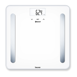 Beurer BF 600 Pure White Bilancia Diagnostica con Connettivita Bluetooth, bianco, lcd