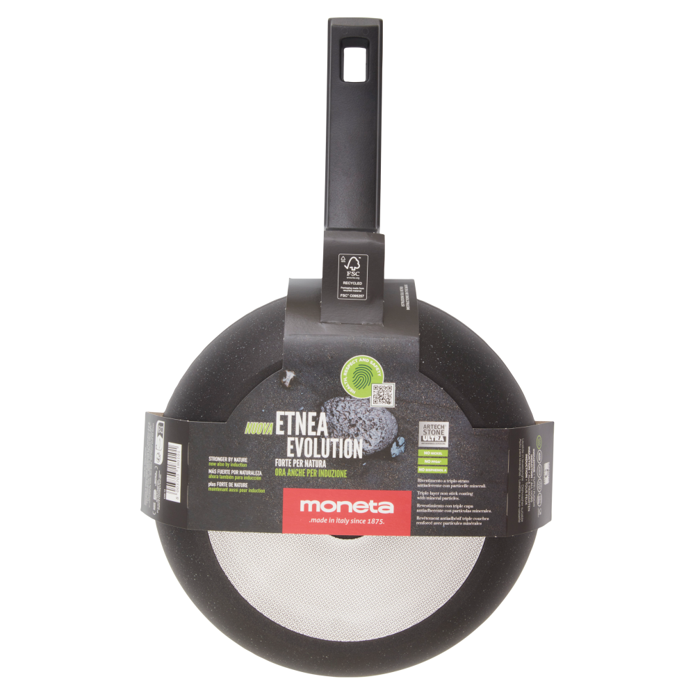 Padella Moneta Etnea Evolution | 25 Cm | Per Induzione | Rivestimento Effetto Pietra | Made In Italy - Foto 8