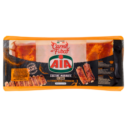 Aia Carne al Fuoco Costine Marinate di Suino alla Paprica Dolce e Peperoncino 0,600 kg