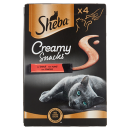 Sheba Creamy Snacks con manzo 4 x 12 g