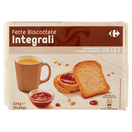 Carrefour Fette Biscottate Integrali 9 x 36 g