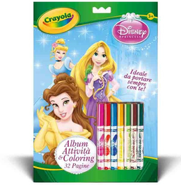 Crayola Album Attività & Coloring - Disney Principesse