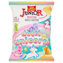 San Carlo Junior Patatine Senza Glutine dolci unicorni 30 g