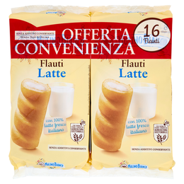 Mulino Bianco Flauti al Latte Merenda Offerta Convenienza 2 conf X 280g