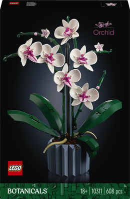 LEGO Botanicals 10311 Orchidea, Set per Adulti da Collezione, Hobby Creativi, Modellino da Costruire con Fiori Finti e Vaso