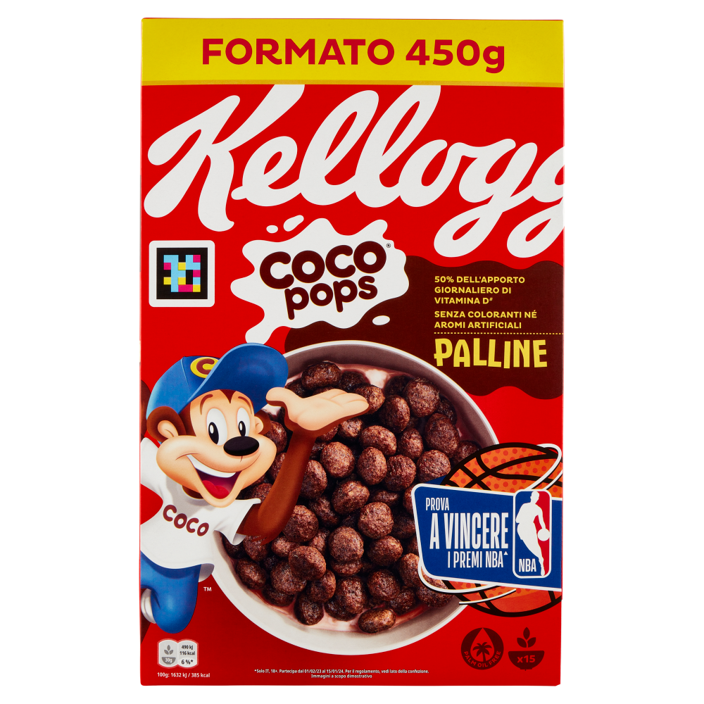 Kellogg's Coco pops Palline 450 g