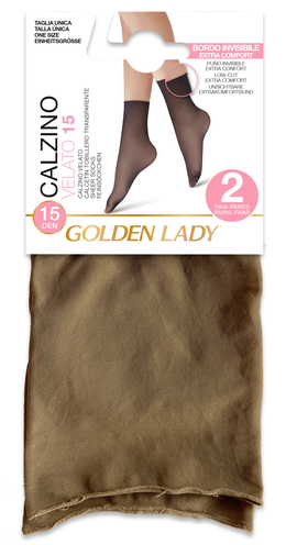 Golden Lady Calzino Velato 15 Taglio Vivo Melon Taglia Unica