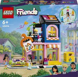 LEGO Friends 42614 Boutique Vintage, Giochi per Bambini da 6 Anni con Negozio Giocattolo di Moda, 3 Mini Bamboline e un Gatto