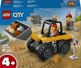 LEGO City 60450 Pala Gommata Gialla, Escavatore Giocattolo da Costruire, Veicolo da Cantiere, Giochi Educativi per Bambini 4+