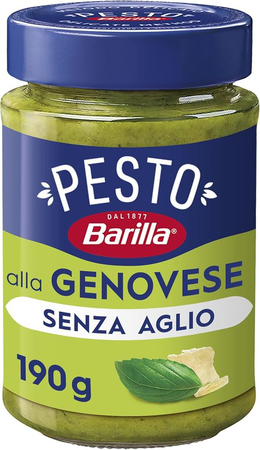 Barilla Pesto alla Genovese senza Aglio Condimento e Sugo per Pasta 190 g