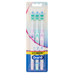 Oral-B Spazzolino Manuale 1 2 3 Classic Care 40 Medio 2+1 Gratis