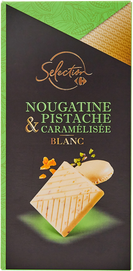 Carrefour Selection Tavoletta di Cioccolato Bianco e Pistacchio