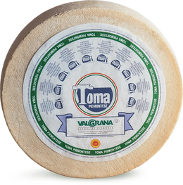 Toma Piemontese DOP Valgrana da Banco