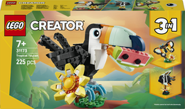 LEGO Creator 3in1 31173 Animali Selvatici: Tucano Tropicale, Animale Giocattolo Trasformabile, Regalo Creativo per Bambini 7+