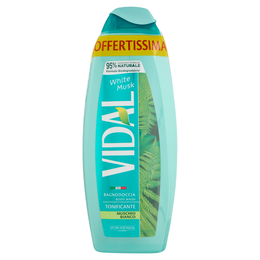 Vidal White Musk Bagnodoccia Tonificante Muschio Bianco 2 x 600 ml