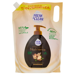 Fresh & Clean Sapone Liquido Nutriente Olio di Argan e Avena Ecoricarica 1000 ml