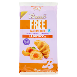 Bauli Free Lactose Free Croissant Senza Lattosio Albicocca 5 x 45 g