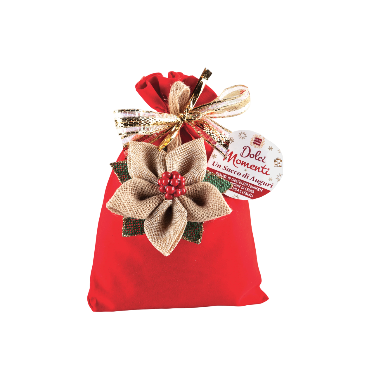 Un Sacco di Auguri con praline di cioccolato fondente 100g