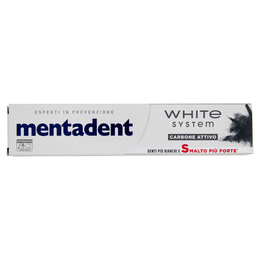 Mentadent White System Carbone Attivo 75 ml