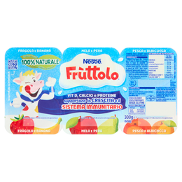 NESTLÉ FRÙTTOLO Fragola e Banana - Mela e Pera - Pesca e Albicocca 6x50g