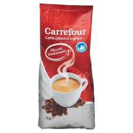 Carrefour Caffè classico in grani Miscela tradizionale 1 kg