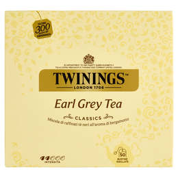 Twinings Earl Grey Tè Nero al sapore di Bergamotto 50 filtri The 100 g