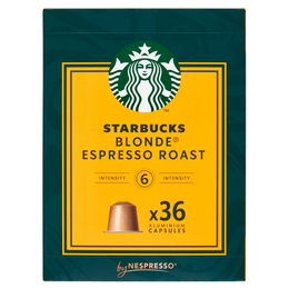 STARBUCKS Blonde Espresso Roast By Nespresso Caffè Espresso 36 capsule 188 g