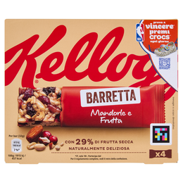 Kellogg's Barretta Mandorle e Frutta 4 x 32 g