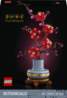 LEGO Botanicals 10369 Albicocco Giapponese, Fiore Finto Artificiale da Costruire per Adulti, Idea Regalo per Donna o Uomo