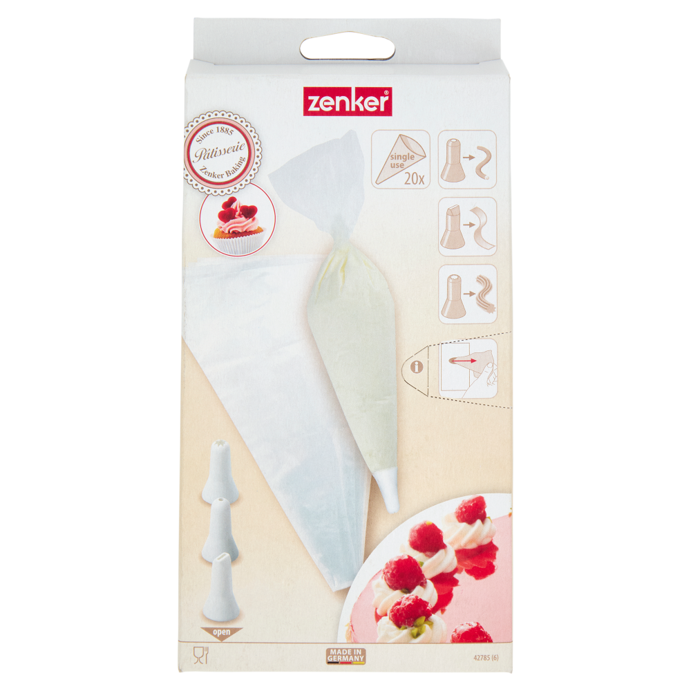 Sacchetti Monouso Zenker Per Decorazione Torte - 20 Pezzi, Qualità Tedesca - Foto 9