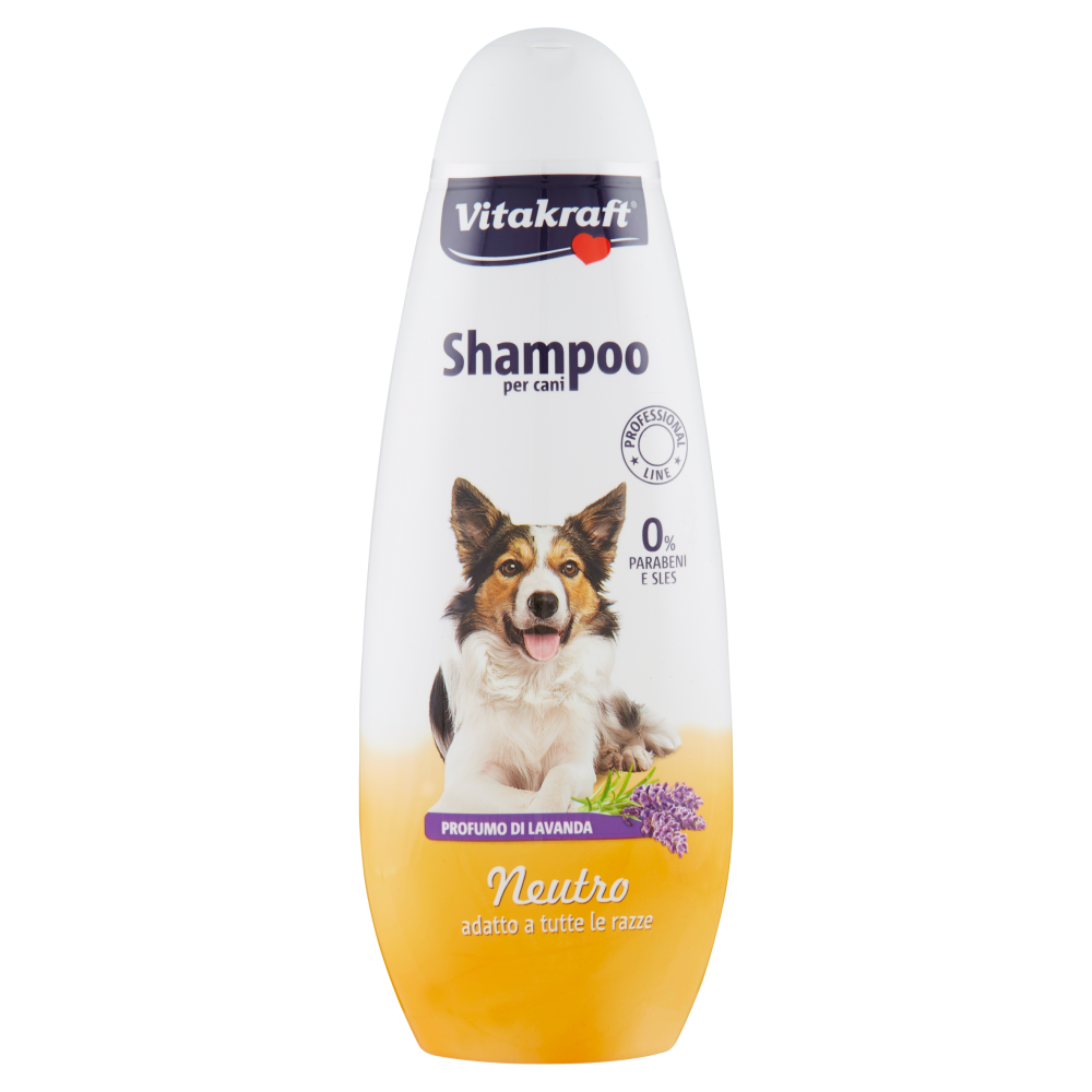 Vitakraft Shampoo per cani Neutro adatto a tutte le razze Profumo di Lavanda 400 ml