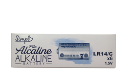 Simpl 6 pile mezza torcia LR14/C