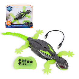 HEX BOTS Geco Telecomandato, Giocattolo Interattivo Radiocomandato, Ricaricabile con Cavetto USB, si Arrampica sulle Pareti e Corre sui Pavimenti, Giocattolo per Bambini e Bambine, 4+ Anni