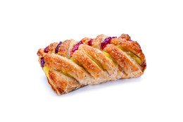 Treccina di Sfoglia con Crema all'Amarena